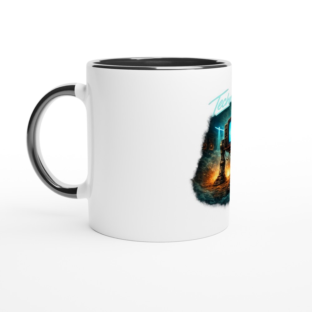 TechnoTVmx #001 - Keramiktasse 325 ml Keramikschwarz