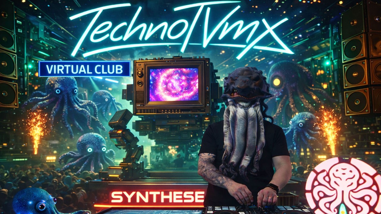 TechnoTVmx Broadcast #101 | Melodic Techno DJ Set @synthe5e 🎧game engine powered DJ🎧